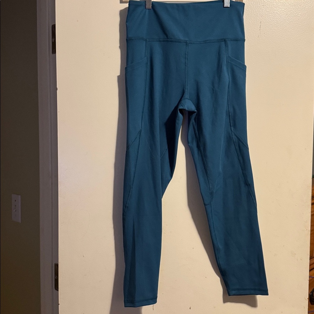 Marika Teal Active Leggings